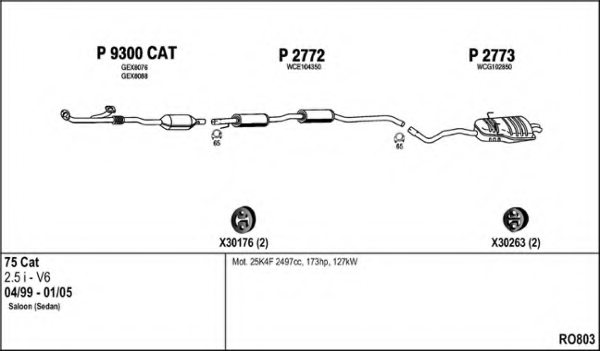 FENNO RO803 Exhaust System